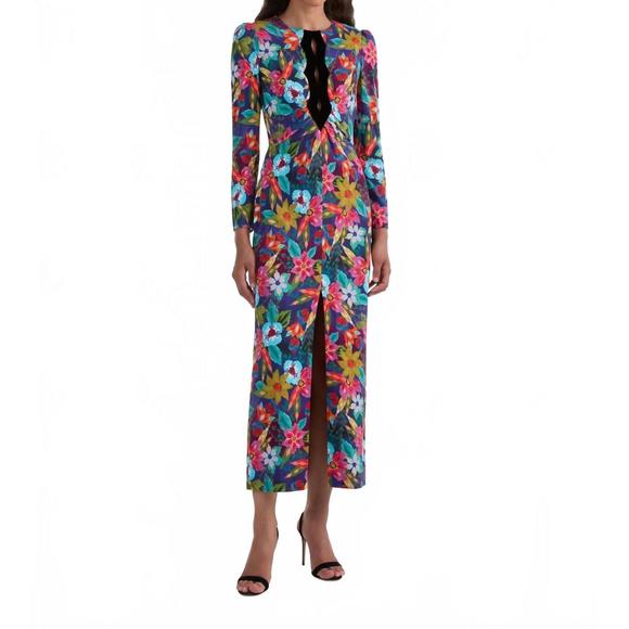 NEW SALONI jinx c midi dress in stellate black - Picture 1 of 5